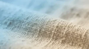 Close-up of advanced fabric technology on a cooling pillow for night sweats