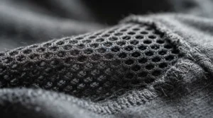 Moisture-wicking fabric detail on a cooling pillow for night sweats designed for dry sleep