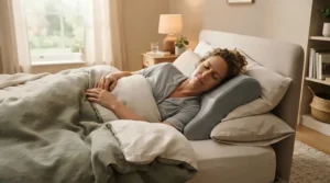 Using an orthopedic pillow for rotator cuff pain to reduce strain and improve sleep posture.