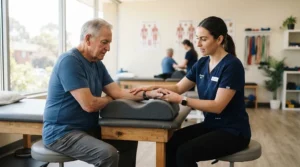 A therapeutic pillow for post-surgery shoulder pain integrated into a home rehabilitation routine